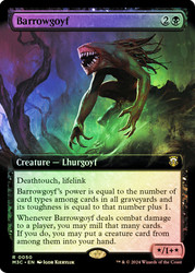 Barrowgoyf (Extended Art) (Ripple Foil)\nModern Horizons 3 Commander - Alternate Foil Variants\nSingle\nMagic The Gathering