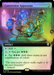 Conversion Apparatus (Extended Art) (Ripple Foil)\nModern Horizons 3 Commander - Alternate Foil Variants\nSingle\nMagic The Gathering