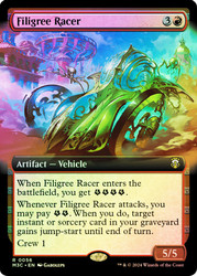 Filigree Racer (Extended Art) (Ripple Foil)\nModern Horizons 3 Commander - Alternate Foil Variants\nSingle\nMagic The Gathering