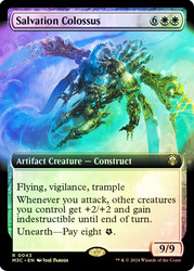 Salvation Colossus (Extended Art) (Ripple Foil)\nModern Horizons 3 Commander - Alternate Foil Variants\nSingle\nMagic The Gathering