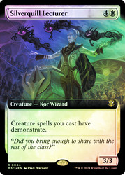 Silverquill Lecturer (Extended Art) (Ripple Foil)\nModern Horizons 3 Commander - Alternate Foil Variants\nSingle\nMagic The Gathering