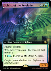 Sphinx of the Revelation (Extended Art) (Ripple Foil)\nModern Horizons 3 Commander - Alternate Foil Variants\nSingle\nMagic The Gathering