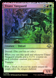 Titans' Vanguard (Ripple Foil)\nModern Horizons 3 - Alternate Foil\nSingle\nMagic The Gathering