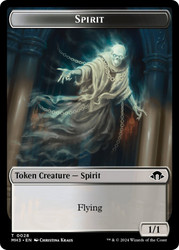{Spirit Token} (White/Black)\nModern Horizons 3\nSingle\nMagic The Gathering