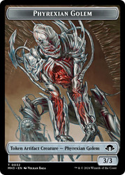 {Phyrexian Golem Token}\nModern Horizons 3\nSingle\nMagic The Gathering