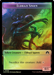 {Eldrazi Spawn Token} // {Eldrazi Scion Token} (Ripple Foil)\nModern Horizons 3 - Alternate Foil\nSingle\nMagic The Gathering
