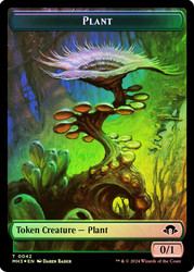 {Plant Token} // {Zombie Token} (Ripple Foil)\nModern Horizons 3 - Alternate Foil\nSingle\nMagic The Gathering