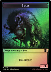 {Beast Token} (Black) // {Shapeshifter Token} (Blue) (Ripple Foil Front)
Modern Horizons 3 Commander
Single
Magic: The Gathering