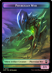 {Phyrexian Myr Token} // {Servo Token} (Ripple Foil)\nModern Horizons 3 Commander - Alternate Foil\nSingle\nMagic The Gathering