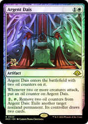 Argent Dais (Prerelease) (Modern Horizons 3)\nPromo: Date Stamped\nSingle\nMagic The Gathering