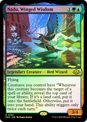 Nadu, Winged Wisdom (Prerelease) (Modern Horizons 3)\nPromo: Date Stamped\nSingle\nMagic The Gathering