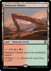 Sheltered Thicket\nModern Horizons 3 Commander\nSingle\nMagic The Gathering