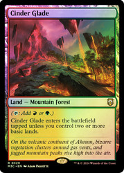 Cinder Glade (Ripple Foil)\nModern Horizons 3 Commander - Alternate Foil\nSingle\nMagic The Gathering
