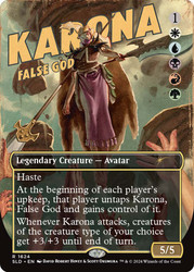 Karona, False God (Secret Lair) (Borderless)\nPromo: General\nSingle\nMagic The Gathering