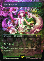 Elvish Mystic (Secret Lair) (Borderless) (Hatsune Miku)\nPromo: General\nSingle\nMagic The Gathering
