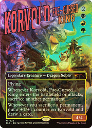 Korvold, Fae-Cursed King (Secret Lair) (Borderless)\nPromo: General\nSingle\nMagic The Gathering