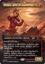 Mogis, God of Slaughter (Secret Lair) (Borderless)\nPromo: General\nSingle\nMagic The Gathering