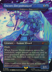 Snapcaster Mage (Encore Electromancer) (Hatsune Miku) (Secret Lair) (Borderless)\nPromo: General\nSingle\nMagic The Gathering