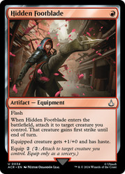 Hidden Footblade\nAssassin's Creed\nSingle\nMagic The Gathering
