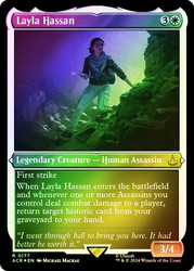 Layla Hassan (Foil Etched)\nAssassin's Creed - Alternate Foil\nSingle\nMagic The Gathering