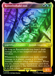 Ratonhnhake:ton (Foil Etched)\nAssassin's Creed - Alternate Foil\nSingle\nMagic The Gathering
