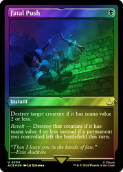Fatal Push (Foil Etched)\nAssassin's Creed - Alternate Foil\nSingle\nMagic The Gathering