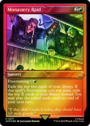 Monastery Raid (Foil Etched)\nAssassin's Creed - Alternate Foil\nSingle\nMagic The Gathering