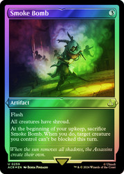 Smoke Bomb (Foil Etched)\nAssassin's Creed - Alternate Foil\nSingle\nMagic The Gathering