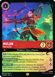 Mulan - Elite Archer (#224)
Ursula's Return
Single
Lorcana