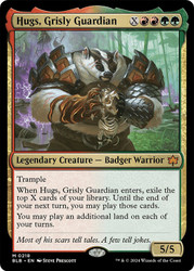Hugs, Grisly Guardian\nBloomburrow\nSingle\nMagic The Gathering