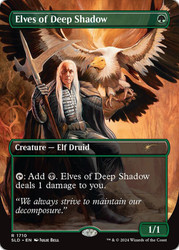 Elves of Deep Shadow (Secret Lair) (Borderless)\nPromo: General\nSingle\nMagic The Gathering