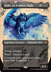 Maha, Its Feathers Night (Borderless)\nBloomburrow - Variants\nSingle\nMagic The Gathering