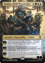 Tamiyo, Field Researcher (Borderless)\nBloomburrow Commander - Variants\nSingle\nMagic The Gathering