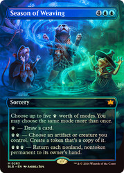 Season of Weaving (Borderless)\nBloomburrow - Variants\nSingle\nMagic The Gathering