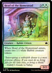 Head of the Homestead\nBloomburrow\nSingle\nMagic The Gathering