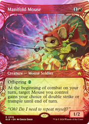 Manifold Mouse (Showcase)\nBloomburrow - Variants\nSingle\nMagic The Gathering