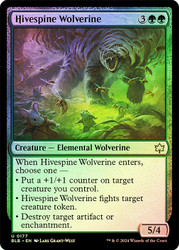 Hivespine Wolverine\nBloomburrow\nSingle\nMagic The Gathering