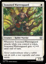 Seasoned Warrenguard\nBloomburrow\nSingle\nMagic The Gathering