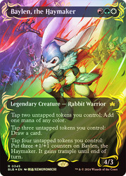 Baylen, the Haymaker (Borderless) (Raised Foil)\nBloomburrow - Alternate Foil Variants\nSingle\nMagic The Gathering
