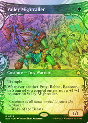 Valley Mightcaller (Showcase)\nBloomburrow - Variants\nSingle\nMagic The Gathering