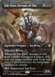 Ink-Eyes, Servant of Oni (Borderless)\nBloomburrow Commander - Variants\nSingle\nMagic The Gathering