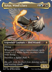 Kykar, Wind's Fury (Borderless)\nBloomburrow Commander - Variants\nSingle\nMagic The Gathering