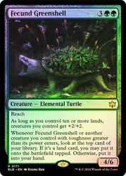 Fecund Greenshell\nBloomburrow\nSingle\nMagic The Gathering