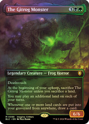 The Gitrog Monster (Borderless)\nBloomburrow Commander - Variants\nSingle\nMagic The Gathering