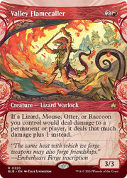 Valley Flamecaller (Showcase)\nBloomburrow - Variants\nSingle\nMagic The Gathering