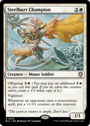 Steelburr Champion\nBloomburrow Commander\nSingle\nMagic The Gathering