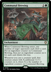 Communal Brewing\nBloomburrow Commander\nSingle\nMagic The Gathering