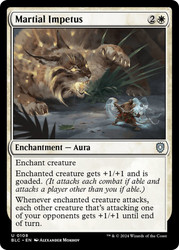 Martial Impetus\nBloomburrow Commander\nSingle\nMagic The Gathering