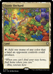 Exotic Orchard\nBloomburrow Commander\nSingle\nMagic The Gathering