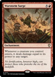 Warstorm Surge\nBloomburrow Commander\nSingle\nMagic The Gathering
